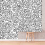 Spalvinami tapetai "Cosmos doodle" Spalvinami tapetai | Colorbee.lt